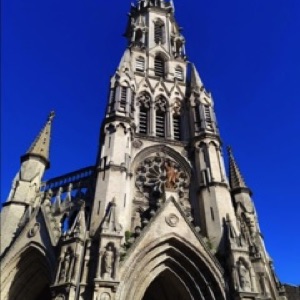 Du ciel bleu à Lille (‼️) = couleurs d'automne sur l'architecture, les arbres et @mai_lv